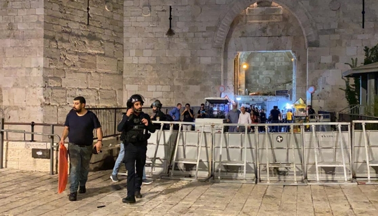 تعزيزات مكثفة لقوات الاحتلال في منطقة باب العامود بالقدس