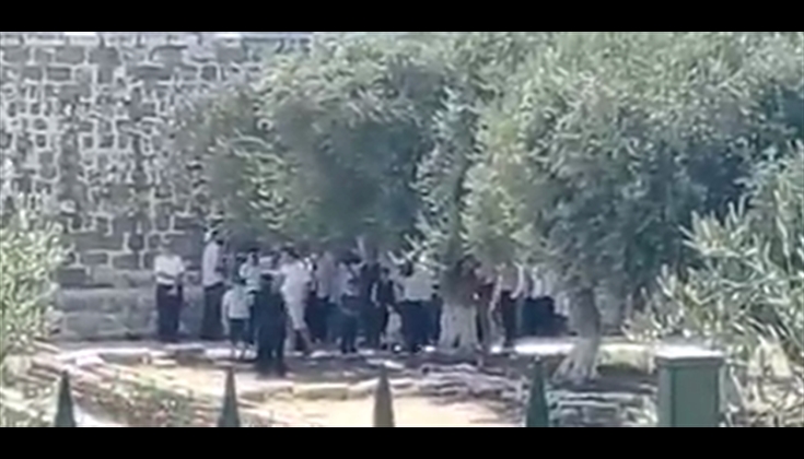 مستوطنون يؤدون طقوساً تلمودية في المنطقة الشرقية