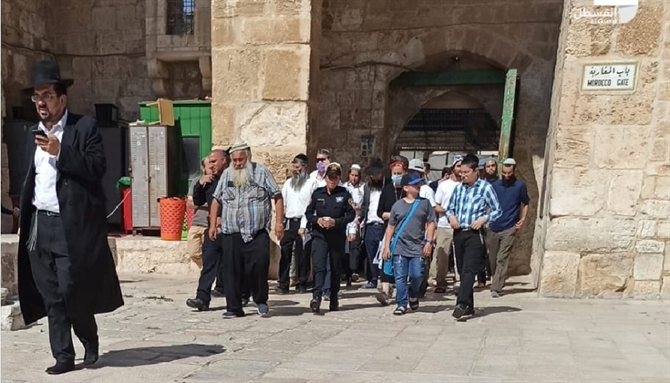 145 مستوطناً اقتحموا المسجد الأقصى صباح اليوم