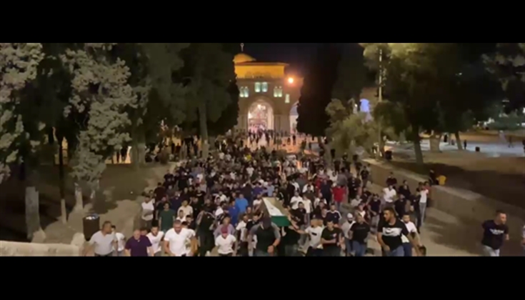 جنازة مهيبة ليلة أمس للشاب المقدسي نديم اللفتاوي