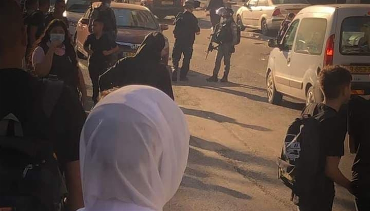 في مخيم شعفاط بالقدس صباح اليوم