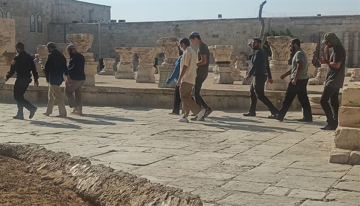 307 مستوطنين اقتحموا المسجد الأقصى صباح اليوم