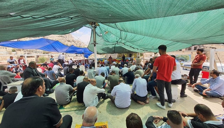 صلاة الجمعة من خيمة الاعتصام المركزية ببلدة سلوان