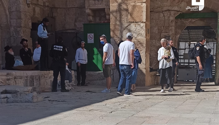 الصور من الاقتحام اليوم