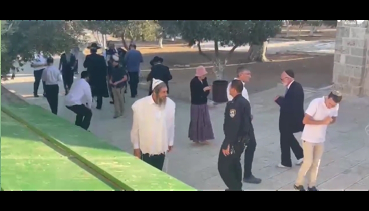 مجموعة من المستوطنين يقتحمون المسجد الأقصى