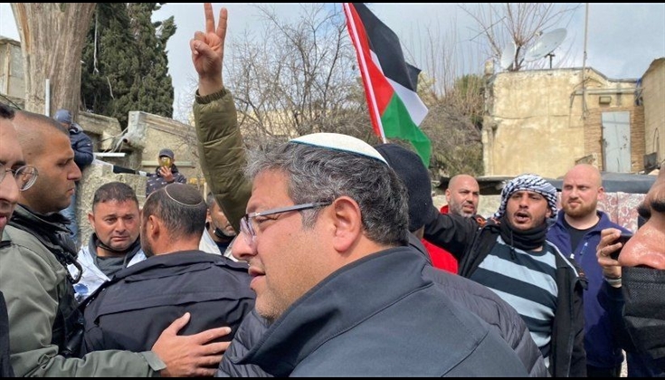 المتطرف (بن غفير) يعود لتدنيس حي الشيخ جراح
