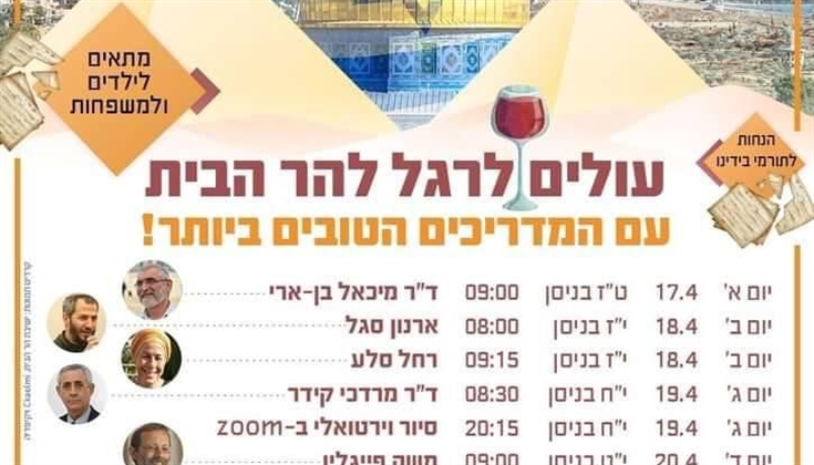 جماعات الهيكل المتطرفة تعلن تنظيم جدول اقتحامات خلال "الفصح