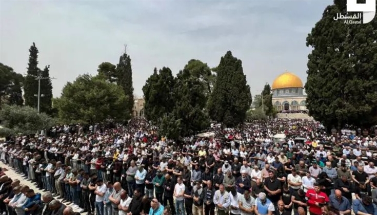 الجمعة الأولى من رمضان.. 80 ألف مصلٍ يشدون الرحال إلى المسجد