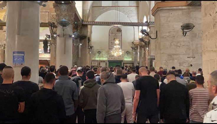 آلاف المرابطين لبوا نداء الفجر العظيم في الأقصى