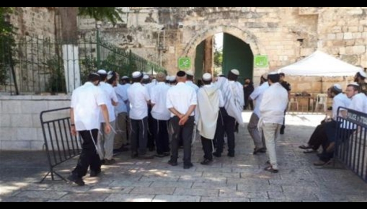 مستوطنون يقتحمون الأقصى ويؤدون طقوسا تلمودية عند "باب الرحمة"
