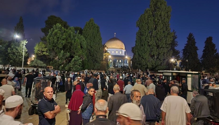 الآلاف يشدون الرحال للأقصى إحياءً للفجر العظيم