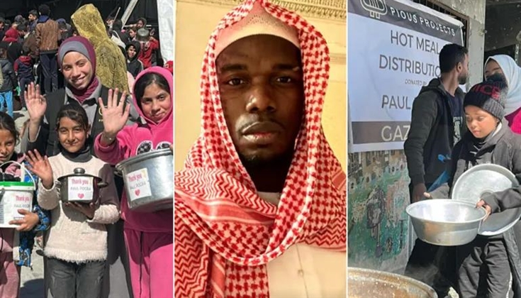 نجم رياضي عالمي يدعم سكان غزة بوجبات غذائية