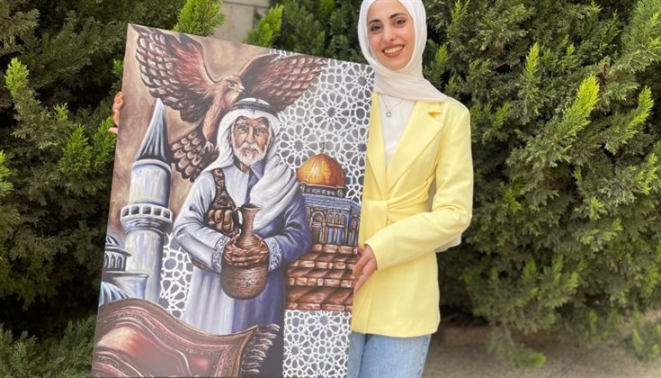 ميرا غنيم.. فتاة فلسطينية ترسم القدس وتفوز بجائزة عربية