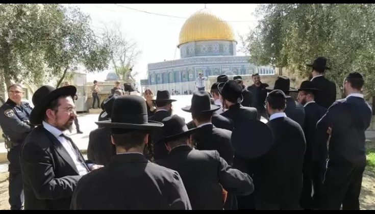 اقتحامات وطقوس استفزازية في الأقصى تزامناً مع "رأس الشهر العبري"
