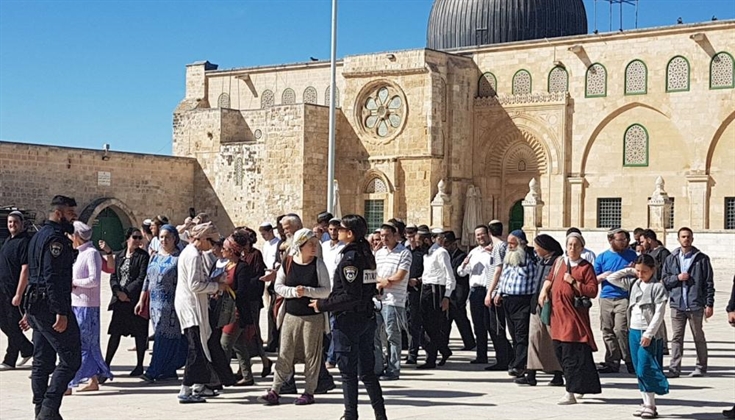عشرات المستوطنين يقتحمون باحات الأقصى