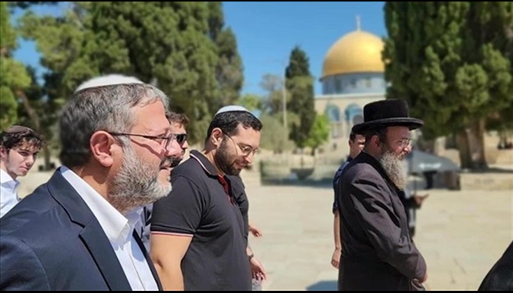 بن غفير يقتحم باحات الأقصى في الجمعة الأولى من رمضان