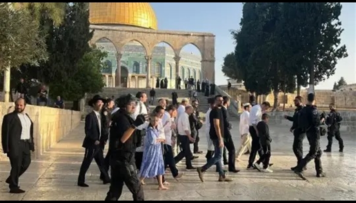 بحماية قوات الاحتلال.. 115 مستوطنًا يقتحمون المسجد الأقصى