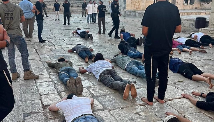129 مستوطناً يقتحمون المسجد الأقصى ويؤدون صلوات جماعية