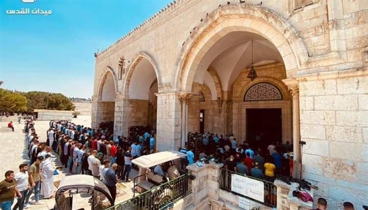 صلاة الجمعة في  المسجد الأقصى المبارك