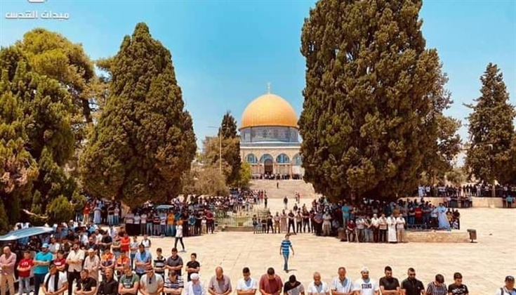 صلاة الجمعة في  المسجد الأقصى المبارك